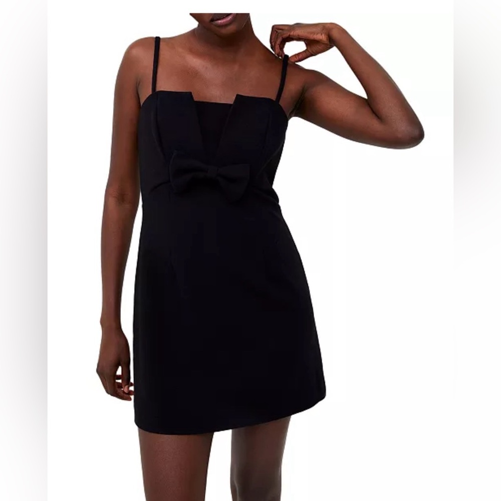 French Connection Women's Whisper Bow-Trim Dress